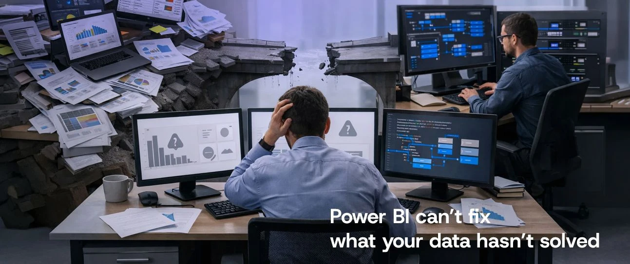 Power BI dashboard issues caused by missing data engineering foundation
